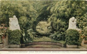 Bismarck Hotel Chicago Illinois roadside Postcard Garfield Conservatory 7139