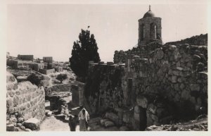RPPC Tomb of Lazarus in Bethany  Israel    Postcard   c1940