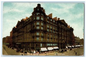 1911 Palmer House Exterior Building Chicago Illinois IL Vintage Antique Postcard