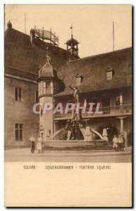 Colmar Old Postcard Fountain Sqiwendi