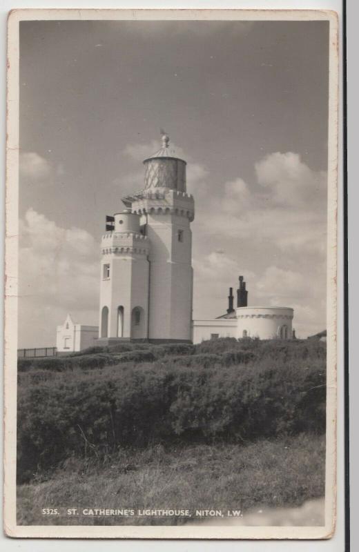 Isle Of Wight; St Catherines Lighthouse, Niton RP PPC By Nigh, Unposted, c 50's 