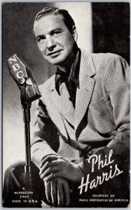 Phil Harris Courtesy Of Music Corporation Of America Mutoscope Arcade Postcard