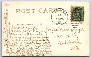 Ripon Wisconsin~Ionic Columns~Interesting Roofline~Carnegie Public Library~RPPC