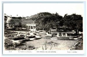 El Tigre Y La Salud San Miguel DE Los Banos Cuba Real Photo RPPC Postcard (O28)