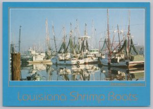 State View~Delcambre Louisiana~Shrimp Boats~Continental Postcard