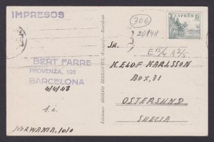 SPAIN, Vintge postcard, Barcelona, Spain Square