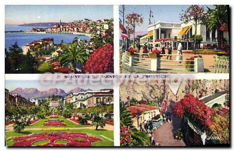 Postcard Menton Old Town Gardens Casino The Frontier Post