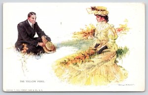Will Grefe~Man Sits w/ Lovely Lady in Meadow~The Yellow Peril~Pink Roses~Moffat