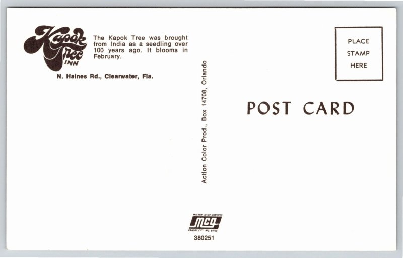 Roadside~Kapok Tree Inn Clearwater Florida~Vintage Postcard