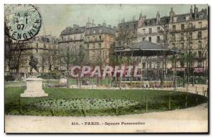 Paris - 11 - Square Parmentier - Old Postcard Kiosk