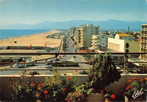 BT10015 Canet plage vue generale sur la plage       France