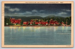 1953 Lake Placid Club Lake Placid New York Adirondack Mountain Posted Postcard