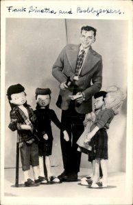 Bernard Ravca Dollmaker Advert Sinatra Bobbysoxers Real Photo Vintage Postcard