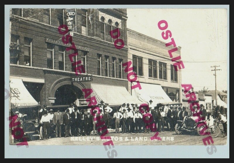 Mitchell SOUTH DAKOTA RPPC 1910 LAND COMPANY TOUR Automobiles LAND BUYERS Sale