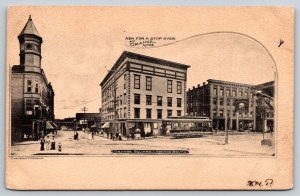 1907  Orange  Massachusetts  Orange Square  Postcard