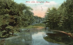 Vintage Postcard 1906 Mirror Lake Springfield Massachusetts MA Metropolitan News