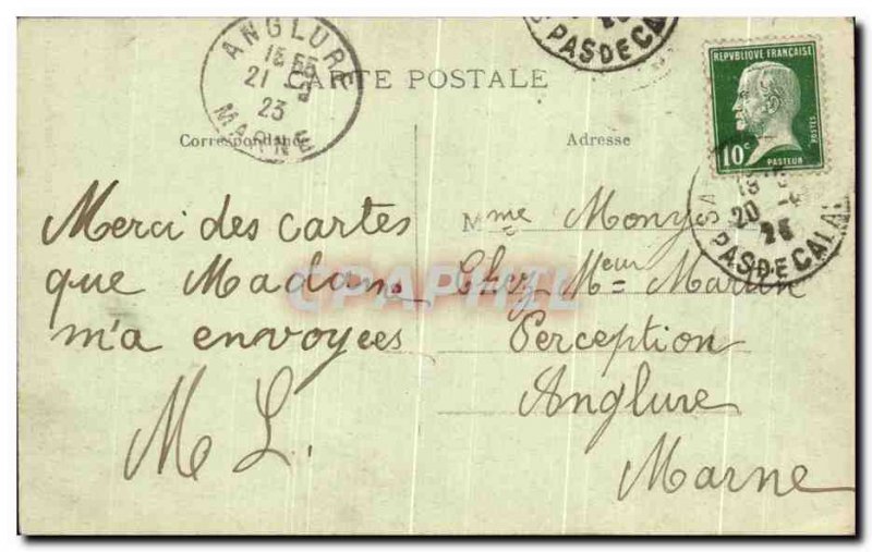 Postcard Old Saint Omer St Denis Church