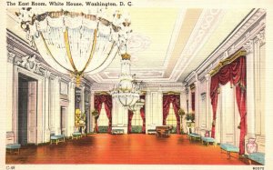 Vintage Postcard 1920's The East State Reception Room White House Washington DC