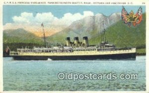 CPRSS Princess Marguerite, Seattle, Washington, WA USA Steam Ship 1936 light ...