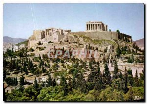 Postcard Modern Athens Acropolis