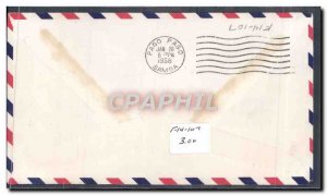 United States Letter Canton Island tp Samoa January 25, 1956 Eagle