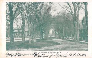 Concord New Hampshire Main Street Antique Postcard J49483