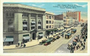 USA Upper Monroe Avenue Grand Rapids Michigan Vintage Postcard 07.52