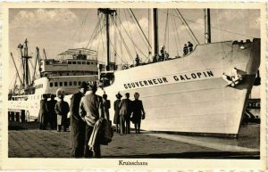 CPA AK Gouverneur Galopin - Kruisschans SHIPS (911943)