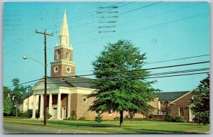 Perry Georgia 1974 Postcard First Baptist Church