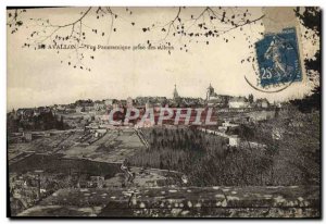 Old Postcard Avallon Taking Panoramic Des Alleux