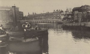 Town Quay Barking in 1907 River Boats Real Photo Postcard