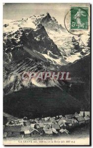 Old Postcard The Dauphine La Grave and the Meije