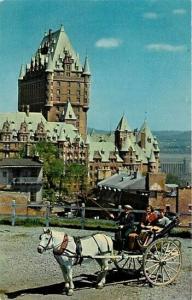 Canada, Quebec, Chateau Frontenac, Chateau Frontenac Hotel, Horse Drawn Carriage