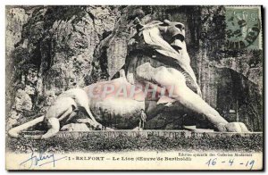 Old Postcard Belfort Lion Bartholdi
