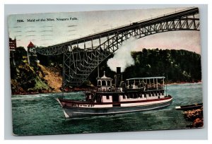 Vintage 1913 Postcard Maid of the Mist Boat Bridge Niagara Falls New York