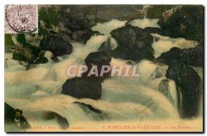 Old Postcard Fontaine de Vaucluse The Banks