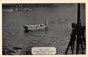 Johnsonburg New Jersey Stevens Engineering Camp The Lake Postcard AA43949