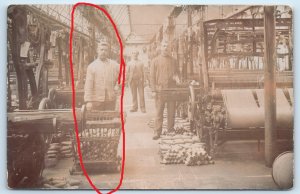 RPPC Occupational Textile Factory Workers Real Photo Postcard
