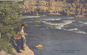 Fishing Below Bass Lake Dam In Roaring River Missouri