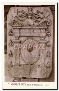 Postcard Ancient Church of Brou Claude Heart Monument Chateauvieux 1558