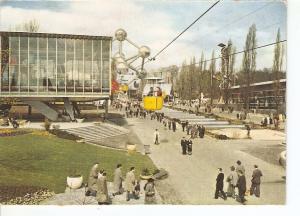 Postal 023825 : Benelux avenue and the Pavilion of Luxembourg