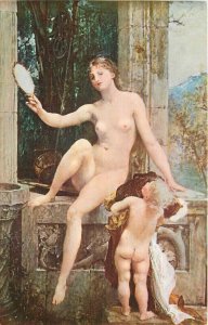 Postcard C-1910 Sexy woman Risqué Boudoir bath TP24-3511