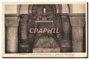 Postcard Old Quimperle Crypt of the & # 39Eglise Ste Croix