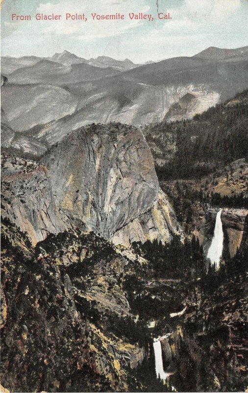 Yosemite Valley California 1908 Postcard From Glacier Point