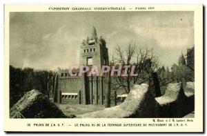 Old Postcard International Colonial Exposition Paris 1931 Palace of the AOF P...