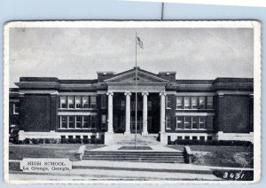 1940 HIGH SCHOOL LaGRANGE GEORGIA VINTAGE POSTCARD**CORNER CREASES**