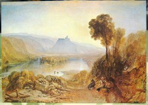 Postcard Art Prudhoe Castle J M W Turner - unposted