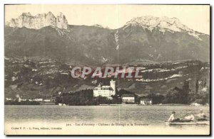 Old Postcard Lake Annecy Chateau de Duingt and the Spinner