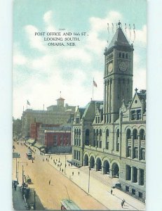 Divided Back POST OFFICE SCENE Omaha Nebraska NE hs1704