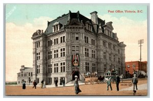 Vintage 1910's Postcard Panoramic View Post Office Victoria BC Canada